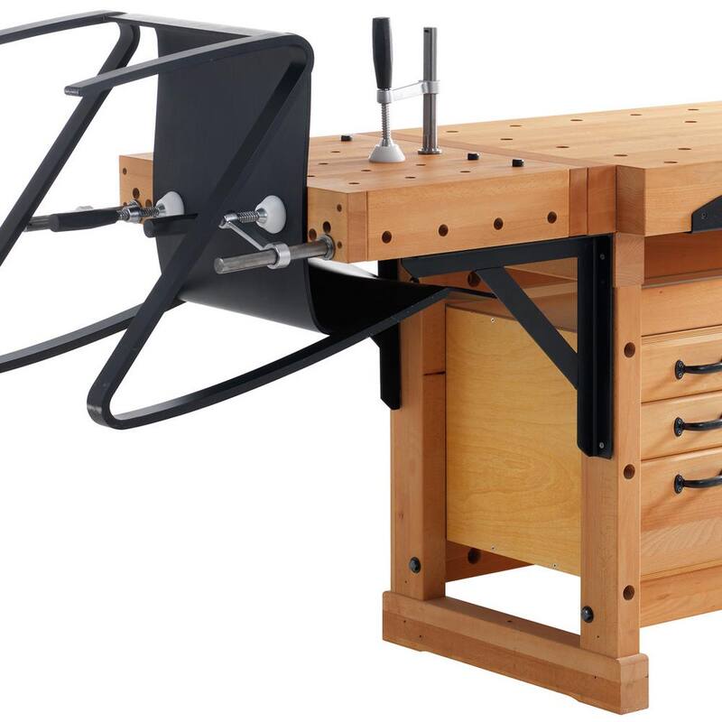 Sjobergs Scandi Plus 9 pulgadas de ancho x 17 pulgadas de largo Banco de trabajo de acero con Holdfast de 3/4 de pulgada - SJO-33639