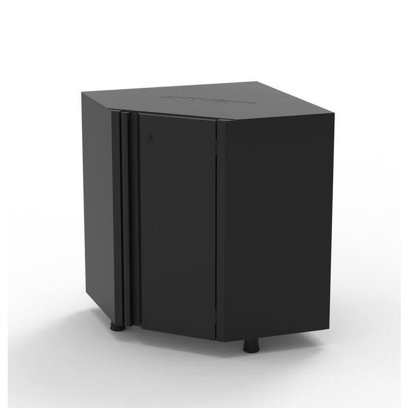 Superficie de trabajo en esquina de acero inoxidable de 28 pulgadas para gabinete base de esquina de acero soldado de servicio regular para garage - G2800CSS-US