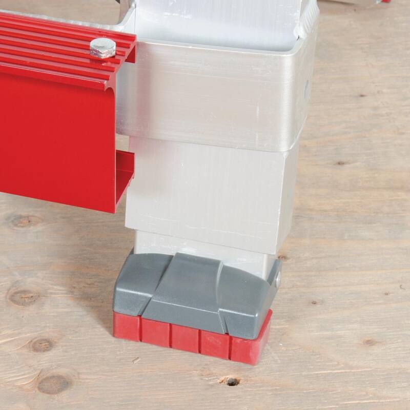 Banco de trabajo ajustable antideslizante de aluminio MetalTech Buildman de 18 pulgadas x 30 pulgadas con capacidad de carga de 500 lbs. - I-BMDWB18