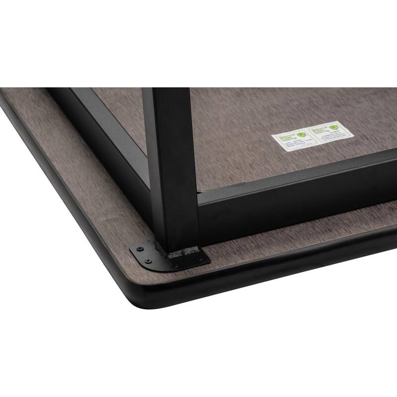 Mesa de trabajo de altura ajustable de servicio pesado de National Public Seating de 60 pulgadas de ancho por 24 pulgadas de profundidad con tapa negra - SLT3-2460H