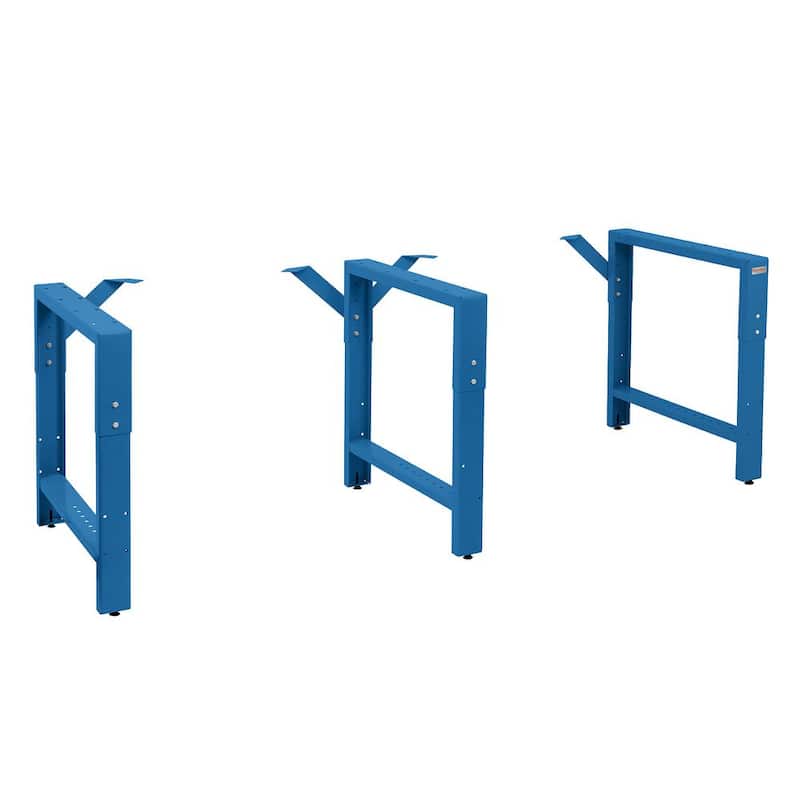 BENCHPRO 29 in. a 35 in. H Ajustable 20 in. L Estructura de Banco de Trabajo para Garaje en Azul (3 Patas) - RAF3-1-Azul