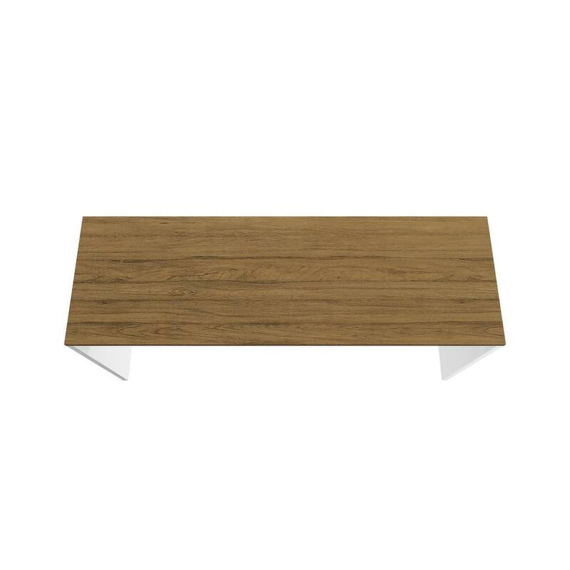 Mesa de trabajo de garaje Eiffel de 60 pulgadas de ancho x 20 pulgadas de profundidad en acabado blanco brillante - 253BMC6