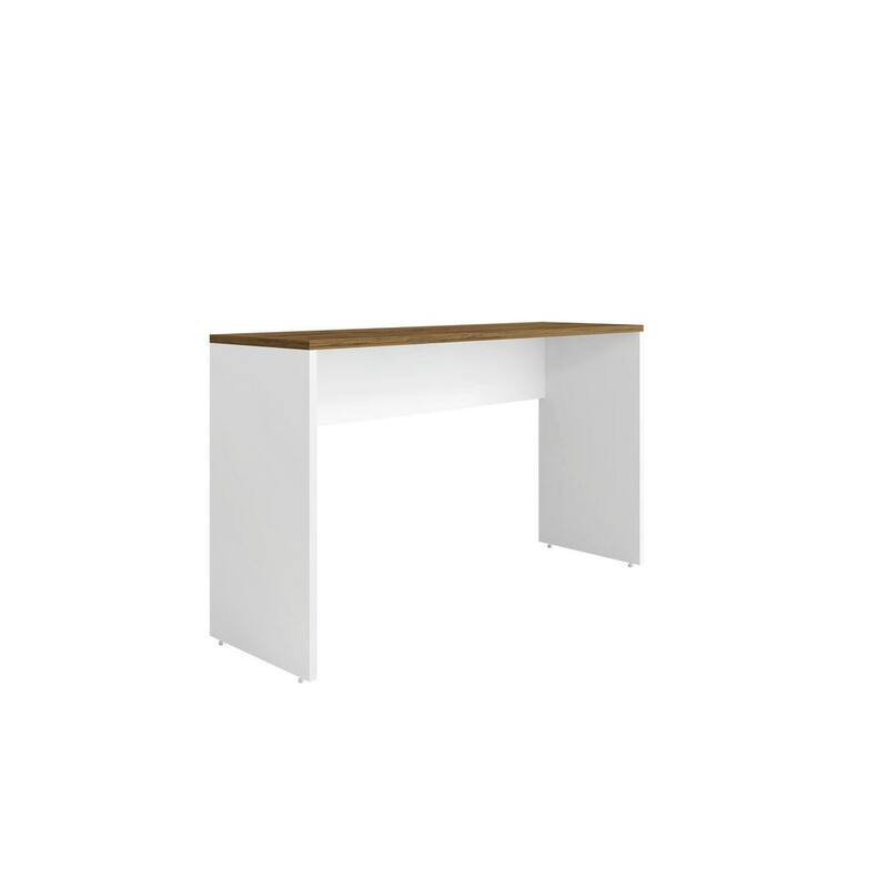 Mesa de trabajo de garaje Eiffel de 60 pulgadas de ancho x 20 pulgadas de profundidad en acabado blanco brillante - 253BMC6