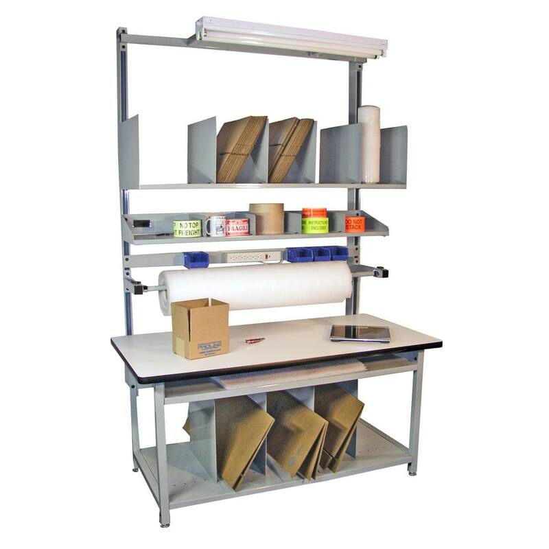 ProLine 72 pulgadas de ancho x 30 pulgadas de profundidad Banco de trabajo resistente con cubierta de laminado - BIB6