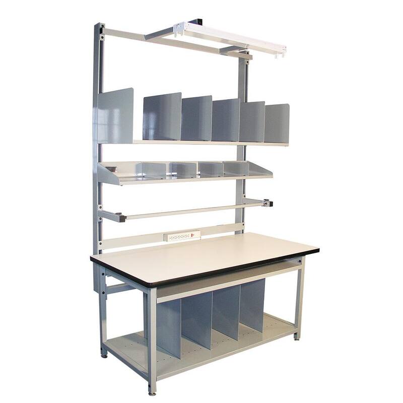 ProLine 72 pulgadas de ancho x 30 pulgadas de profundidad Banco de trabajo resistente con cubierta de laminado - BIB6