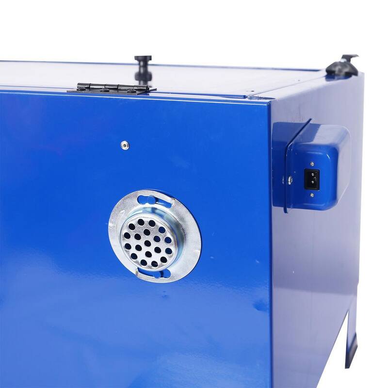 Gabinete de chorro de arena portátil de mesa de 25 galones con banco de trabajo y gabinete de chorro de arena 80 psi - GH-YDW4-1341