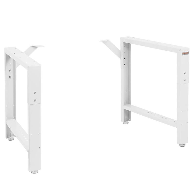 Mesa de trabajo ajustable blanco BENCHPRO de 29 a 35 pulgadas de altura x 26 pulgadas de ancho - RAF-2-Blanco.