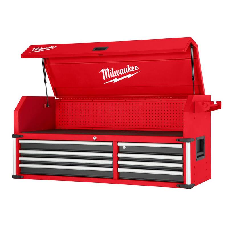 Cofre de herramientas rodante de 18 cajones de alta capacidad Milwaukee de 56 pulgadas de ancho x 22 pulgadas de profundidad - 48-22-8556M