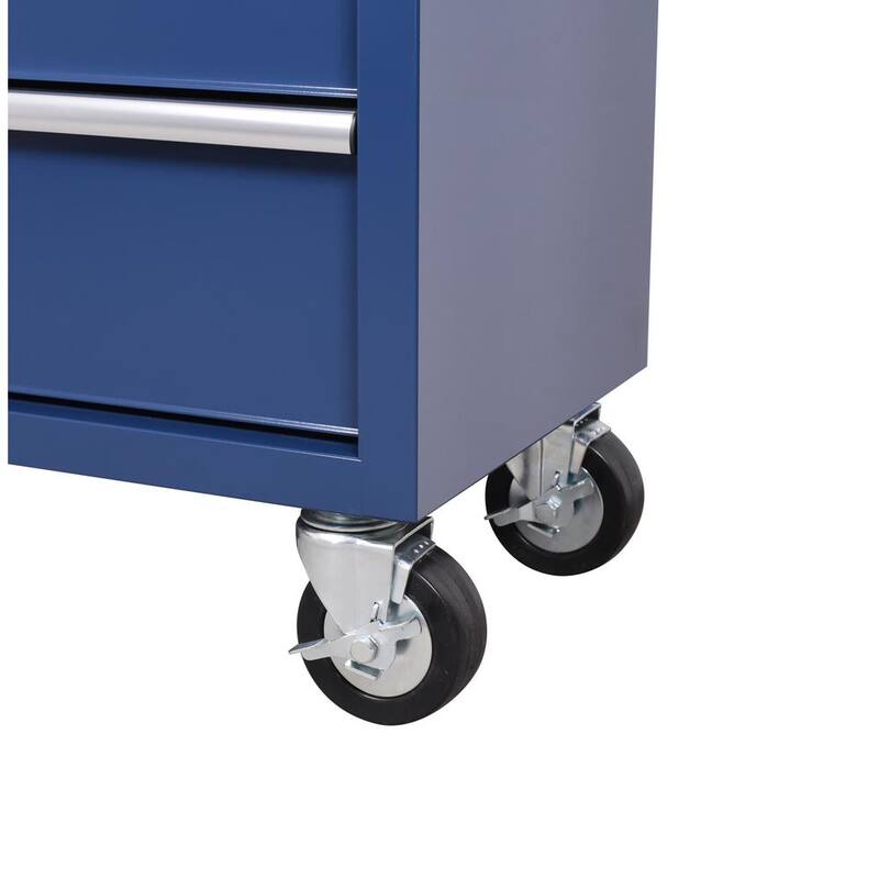 Cofre de herramientas rodante azul de 12 cajones de trabajo pesado estándar Husky de 42 pulgadas x 18 pulgadas - H42CH4TR8BLU