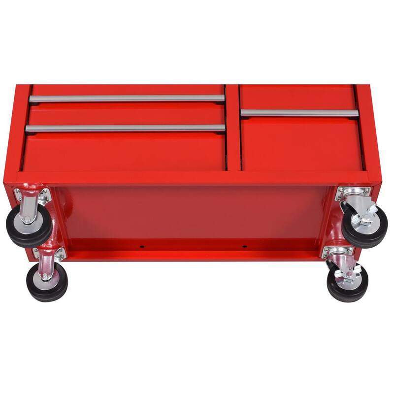 Cofre de herramientas rodante Husky Standard Duty de 42 pulgadas x 18 pulgadas con 12 cajones - Rojo