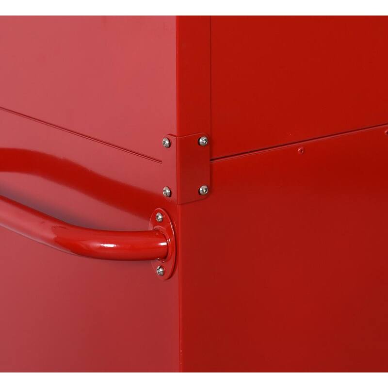 Cofre de herramientas rodante Husky Standard Duty de 42 pulgadas x 18 pulgadas con 12 cajones - Rojo