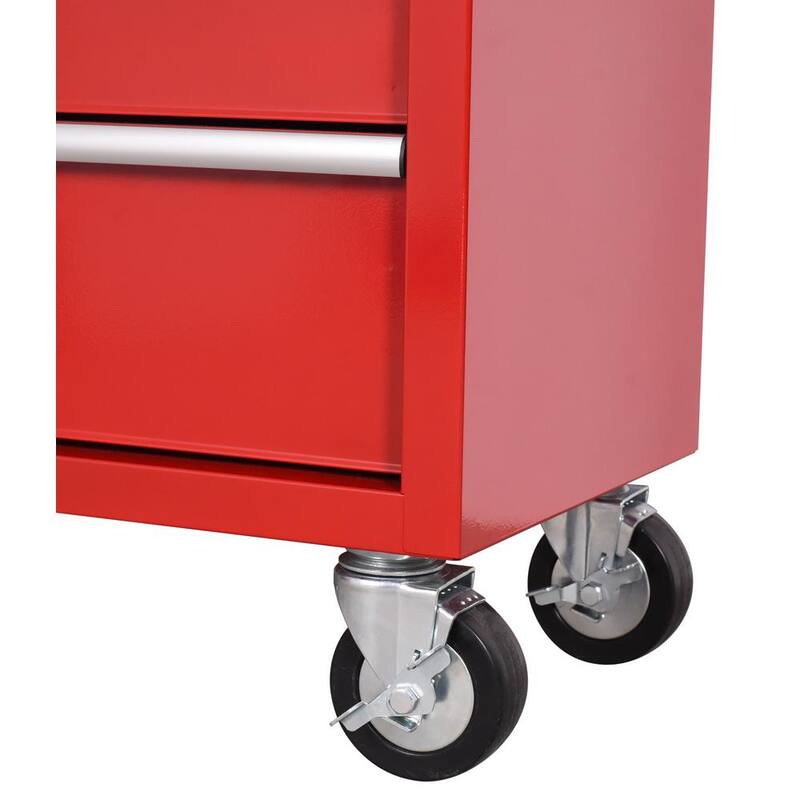 Cofre de herramientas rodante Husky Standard Duty de 42 pulgadas x 18 pulgadas con 12 cajones - Rojo