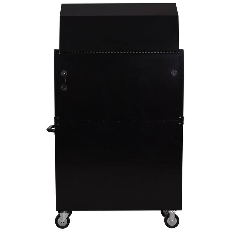 Almacenamiento de herramientas Husky 42 pulgadas de ancho x 18 pulgadas de profundidad, combo de cofre de herramientas negro de deber estándar - H42CH4TR8BLK