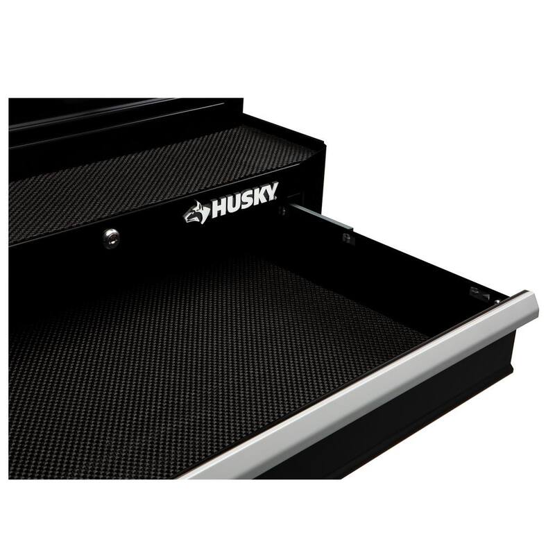 Gabinete de herramientas rodante estándar de 4 cajones, de deber estándar, en color negro brillante de 26.5 pulgadas de ancho por 18 pulgadas de profundidad - HKST98066BK