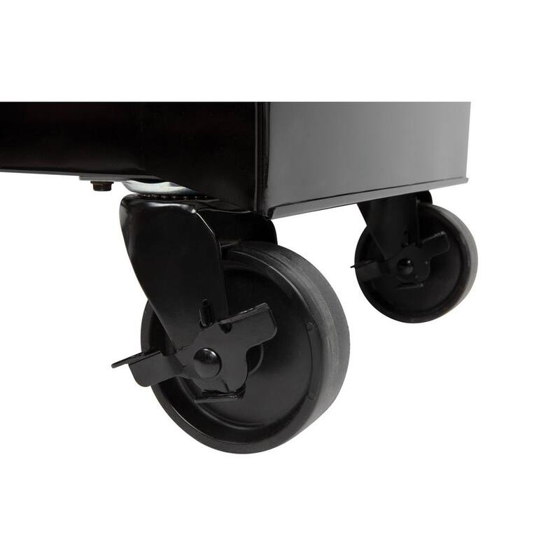 Gabinete de herramientas rodante estándar de 4 cajones, de deber estándar, en color negro brillante de 26.5 pulgadas de ancho por 18 pulgadas de profundidad - HKST98066BK