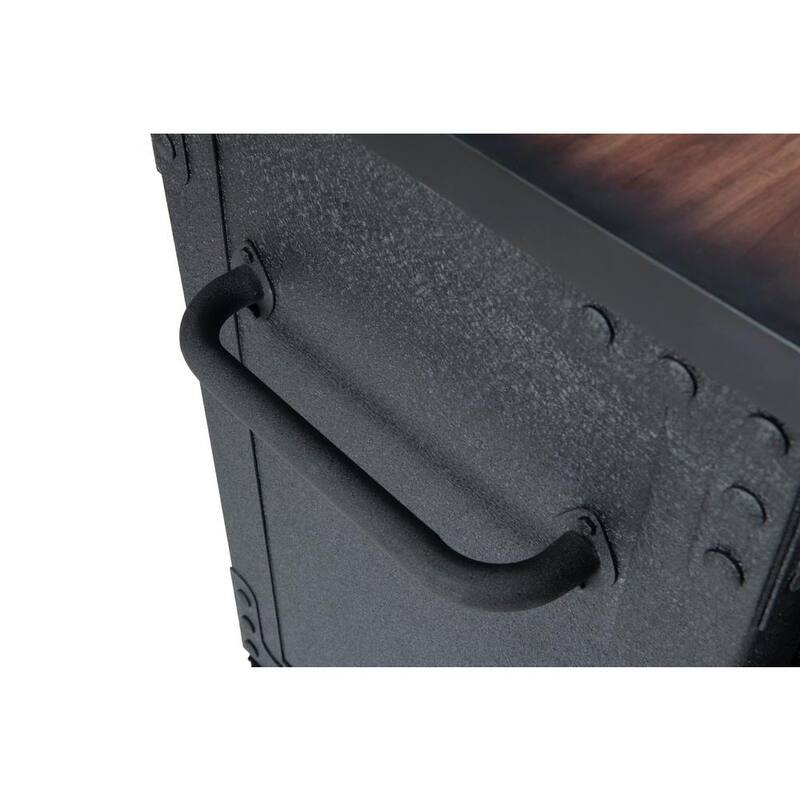 Gabinete rodante de cajones con cubierta de madera de 5 cajones de 36 pulgadas de ancho por 20 pulgadas de profundidad - 68006