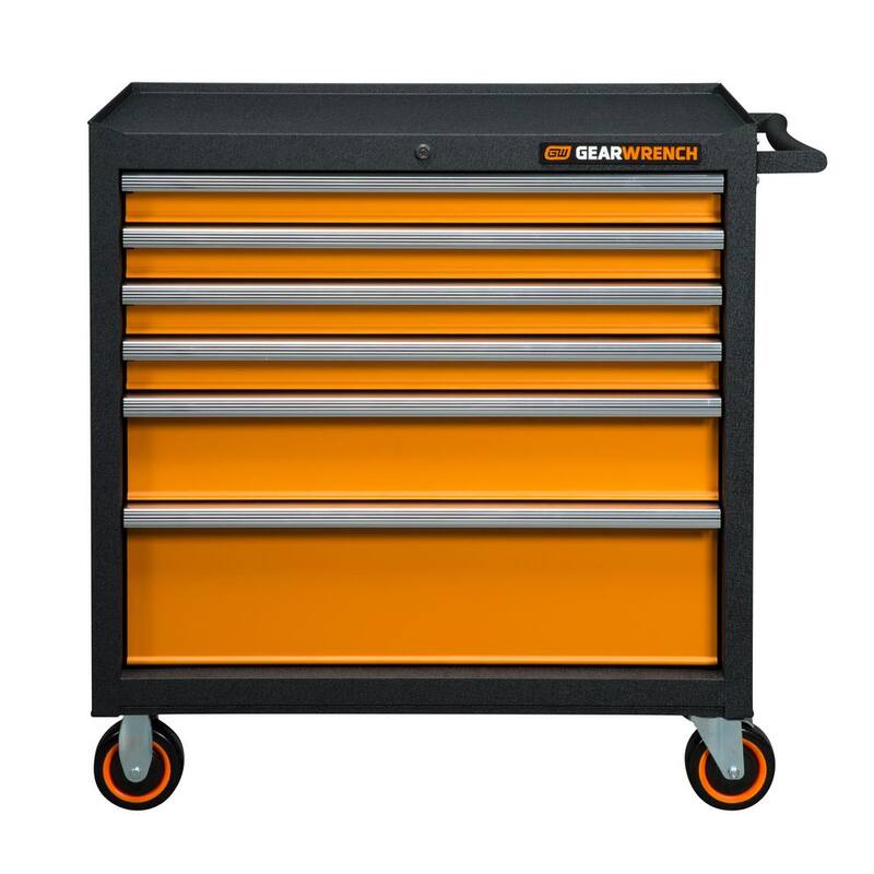 Gabinete de herramientas rodante de la serie GSX de 6 cajones de 36 pulgadas de ancho x 18 pulgadas de profundidad - 83243