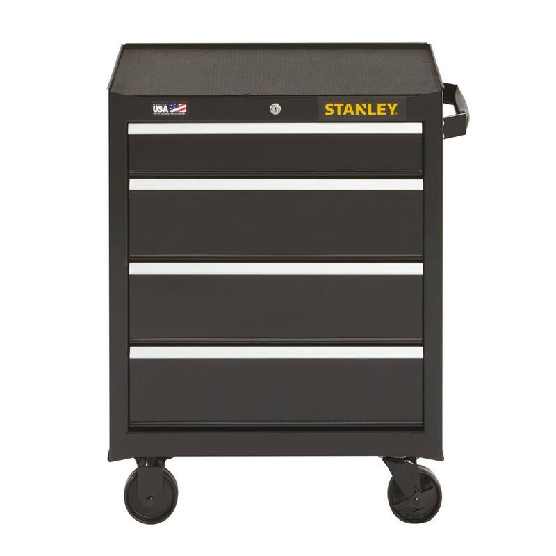 Stanley 26 in. de ancho x 18 in. de profundidad 4-Cajón Rodante de Herramientas - STST22744BK