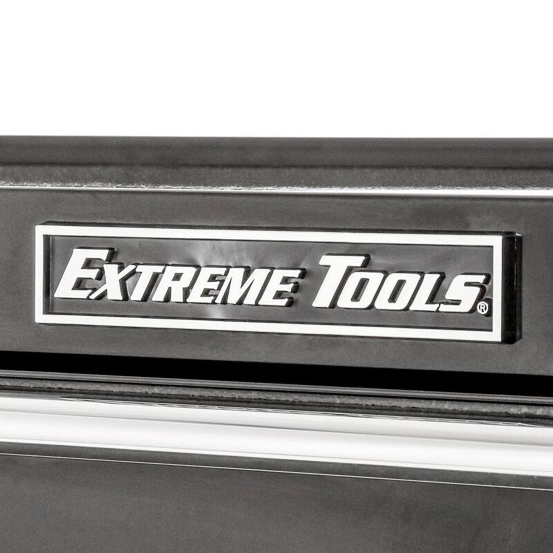 Extreme Tools THD Series 55 in. 12-Drawer Roller Cabinet Tool Chest in Black - THD552112RCBK

Herramienta de la serie THD de Extreme Tools de 55 pulgadas y 12 cajones en negro - THD552112RCBK