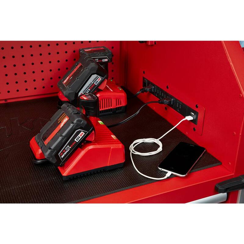 Cofre de herramientas superior de 8 cajones de alta capacidad de Milwaukee de 56 pulgadas de ancho x 22 pulgadas de profundidad - 48-22-8558M