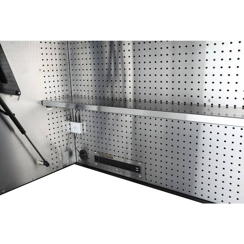 Husky 72 pulgadas de ancho x 25 pulgadas de profundidad Gabinete de almacenamiento de banco de trabajo resistente para herramientas - HPRO72HUTCHBLK