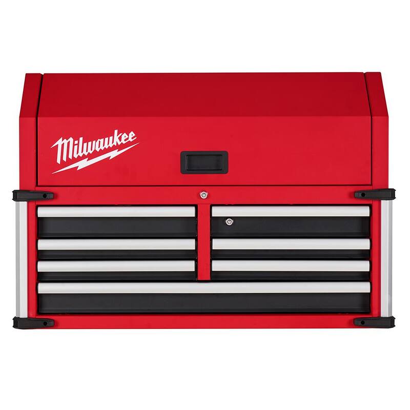 Almacenamiento de herramientas Milwaukee de 36 pulgadas de ancho x 22 pulgadas de profundidad, cofre superior de alta capacidad para herramientas - 48-22-8538