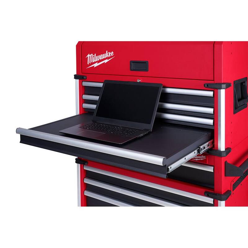Almacenamiento de herramientas Milwaukee de 36 pulgadas de ancho x 22 pulgadas de profundidad, cofre superior de alta capacidad para herramientas - 48-22-8538