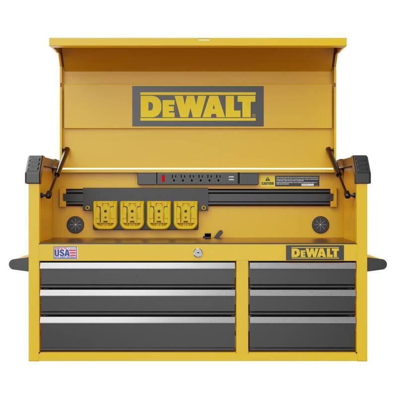 DEWALT 41 pulg. de ancho x 19 pulg. de profundidad 6 cajones - Gabinete superior para herramientas DWST41061