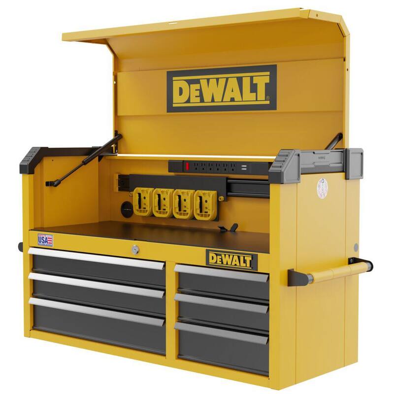 DEWALT 41 pulg. de ancho x 19 pulg. de profundidad 6 cajones - Gabinete superior para herramientas DWST41061