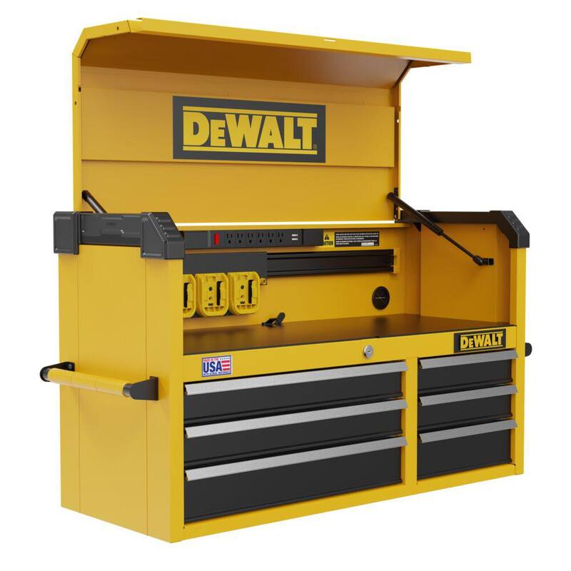 DEWALT 41 pulg. de ancho x 19 pulg. de profundidad 6 cajones - Gabinete superior para herramientas DWST41061