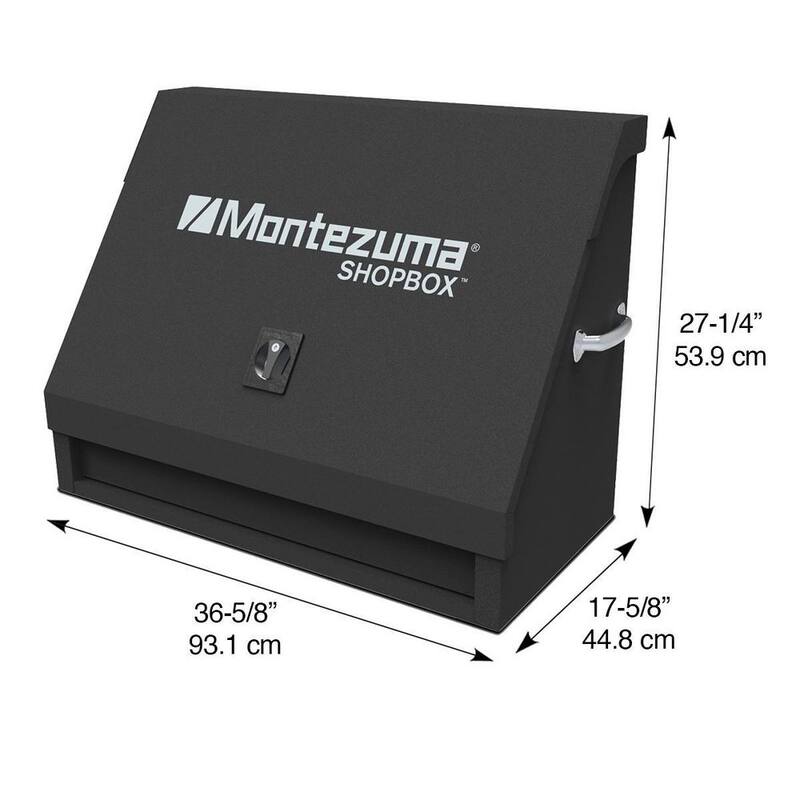 Montezuma 37 pulgadas de ancho x 18 pulgadas de profundidad 1 cajón Caja de herramientas portátil de acero negro para tiendas Triángulo para llaves, llaves y destornilladores - SB360DB