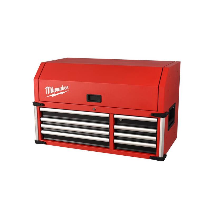 Cofre de herramientas superior con 8 cajones de alta capacidad de Milwaukee de 41 pulg. de ancho x 22 pulg. de profundidad - 48-22-8547