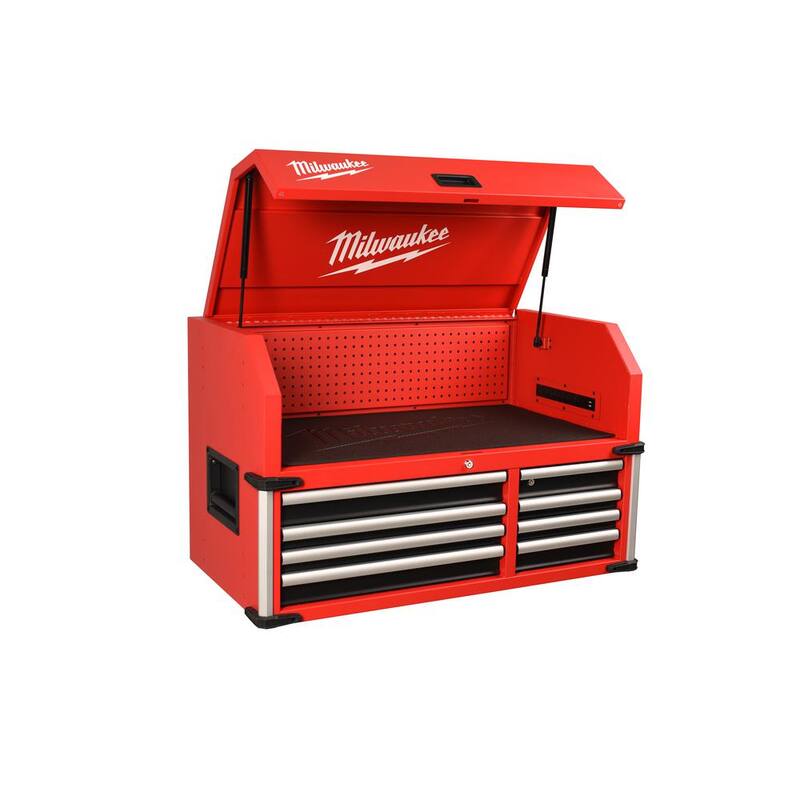Cofre de herramientas superior con 8 cajones de alta capacidad de Milwaukee de 41 pulg. de ancho x 22 pulg. de profundidad - 48-22-8547