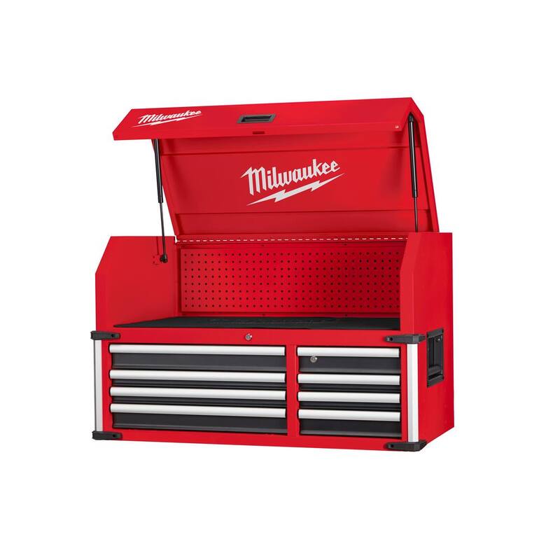 Cofre de herramientas superior con 8 cajones de alta capacidad de Milwaukee de 41 pulg. de ancho x 22 pulg. de profundidad - 48-22-8547