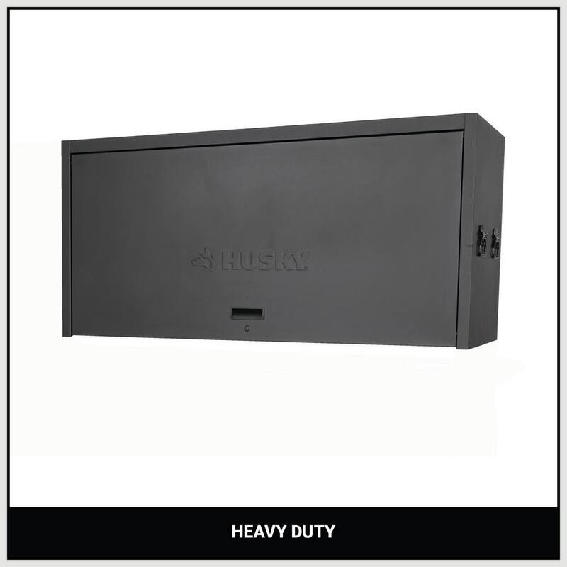 Almacenamiento de herramientas modular Husky Heavy Duty 62 pulgadas de ancho x 24 pulgadas de profundidad, cofre de herramientas negro mate en la parte superior - HOTC62XDBB1U