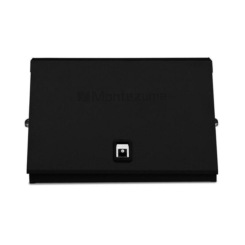 Montezuma 37 pulgadas de ancho x 18 pulgadas de profundidad Cofre de herramientas portátil con tapa triangular para sockets, llaves y destornilladores en acabado en polvo negro - XL450B