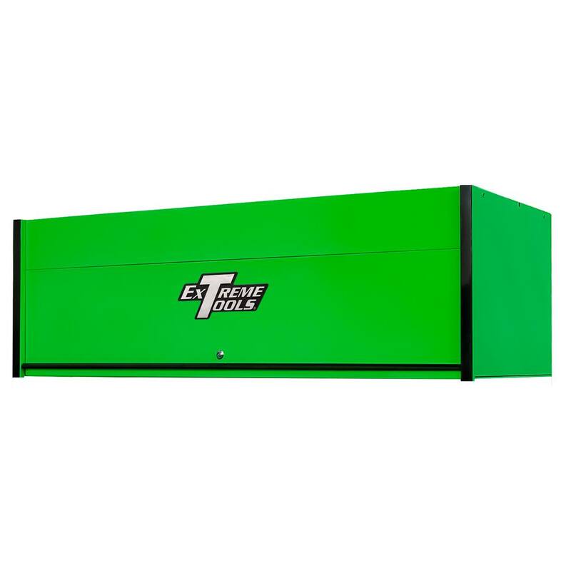 Herramientas Extreme serie RX 72 pulgadas de ancho x 25 pulgadas de profundidad 0 Triple-Banco Estación de trabajo de energía extrema Hutch en verde con ribete negro - RX722501HCGNBK