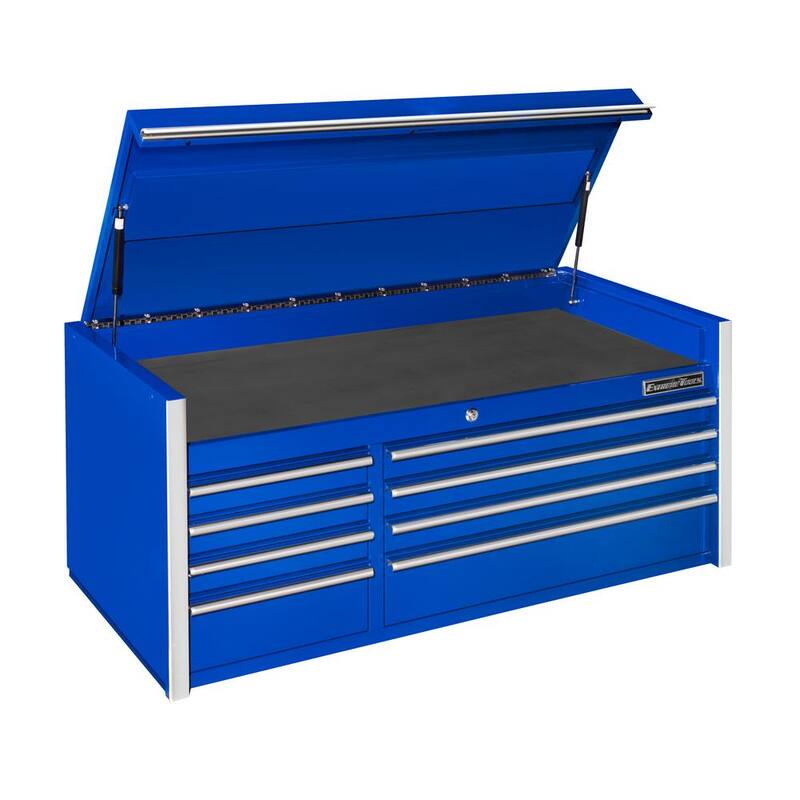Extreme Tools Serie THD de 55 pulgadas de ancho x 22 pulgadas de profundidad, gabinete superior de 8 cajones en color azul - THD552108CHBL