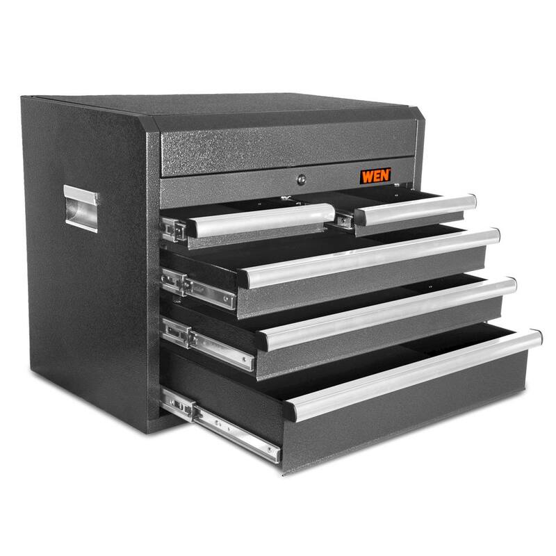 26 in. x 16 in. D Cofre de herramientas Premium con construcción de acero recubierto de polvo de calibre 21 resistente - GG261T