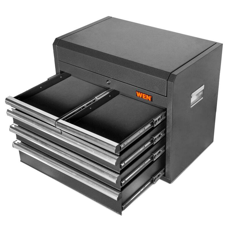 26 in. x 16 in. D Cofre de herramientas Premium con construcción de acero recubierto de polvo de calibre 21 resistente - GG261T