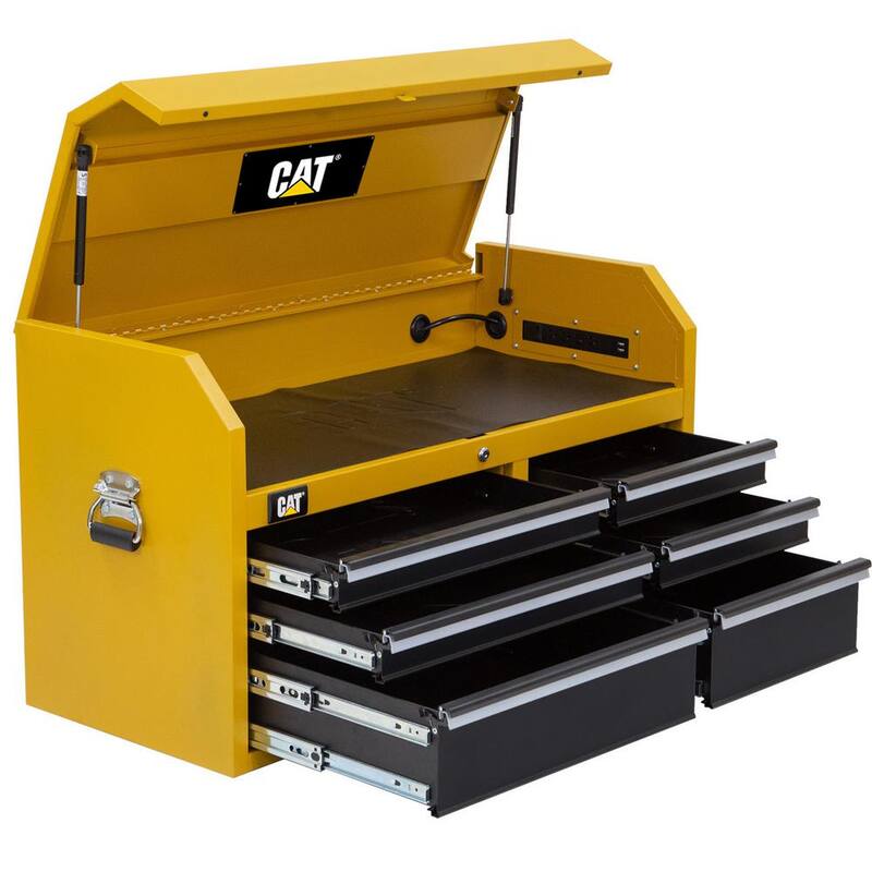 41 pulgadas de ancho x 18 pulgadas de profundidad 6 cajones pesados para herramientas con tiras de energía - CT2EYR