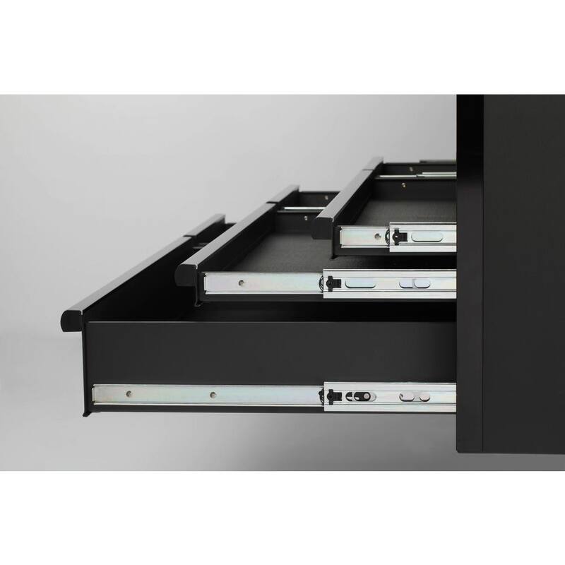 Husky Heavy-Duty 52 pulgadas de ancho, 6 cajones profundos para herramientas en color negro mate - H52CH6HD