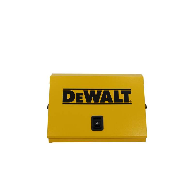 Caja de herramientas triangular DEWALT de 30 pulgadas de ancho por 15 pulgadas de profundidad para dados, llaves y destornilladores en recubrimiento en polvo amarillo - DXTB30YY