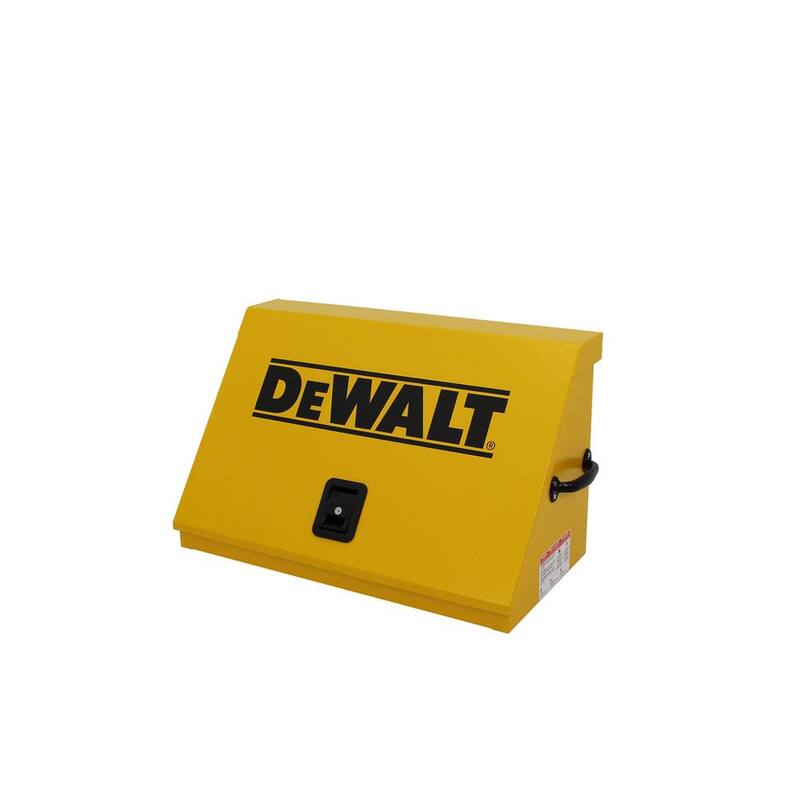 Caja de herramientas triangular DEWALT de 30 pulgadas de ancho por 15 pulgadas de profundidad para dados, llaves y destornilladores en recubrimiento en polvo amarillo - DXTB30YY