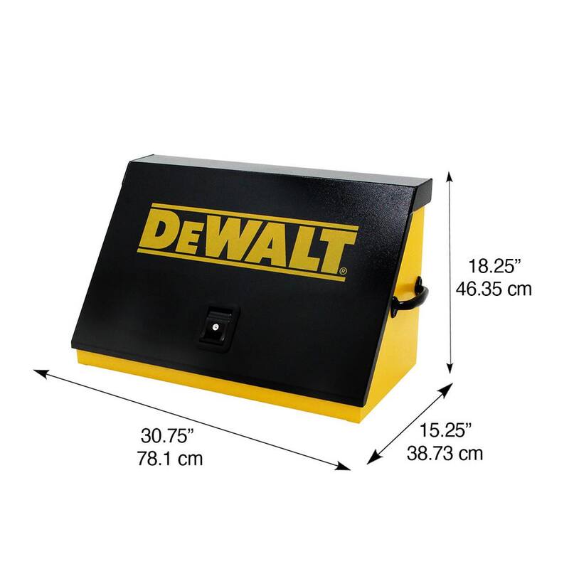 DEWALT 30 pulgadas de ancho x 15 pulgadas de profundidad Cofre de herramientas triangular portátil para llaves de vaso, llaves y destornilladores en recubrimiento de polvo amarillo/negro - DXTB30BY