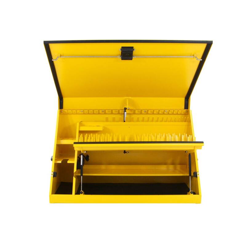 DEWALT 36 pulg. An. x 17 pulg. Prof. Cofre Triangular Portátil para Herramientas de Enchufe, Llaves y Desarmadores en Recubrimiento en Polvo Amarillo - DXTB36YY