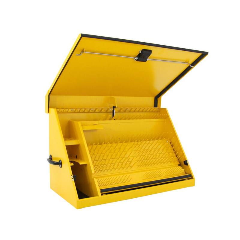 DEWALT 36 pulg. An. x 17 pulg. Prof. Cofre Triangular Portátil para Herramientas de Enchufe, Llaves y Desarmadores en Recubrimiento en Polvo Amarillo - DXTB36YY