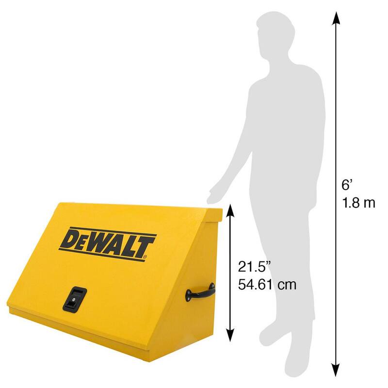 DEWALT 36 pulg. An. x 17 pulg. Prof. Cofre Triangular Portátil para Herramientas de Enchufe, Llaves y Desarmadores en Recubrimiento en Polvo Amarillo - DXTB36YY