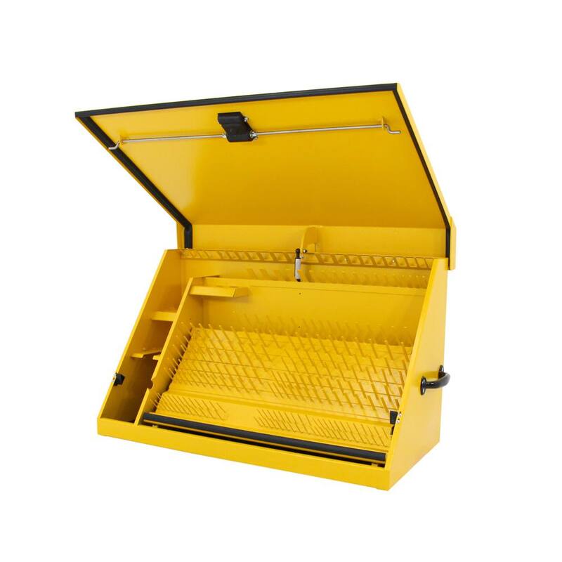 DEWALT 36 pulg. An. x 17 pulg. Prof. Cofre Triangular Portátil para Herramientas de Enchufe, Llaves y Desarmadores en Recubrimiento en Polvo Amarillo - DXTB36YY