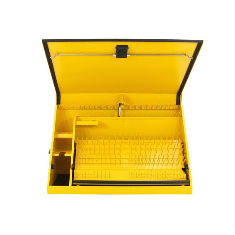 DEWALT 36 pulg. An. x 17 pulg. Prof. Cofre Triangular Portátil para Herramientas de Enchufe, Llaves y Desarmadores en Recubrimiento en Polvo Amarillo - DXTB36YY